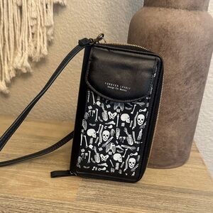 Black and White Skeleton cross body